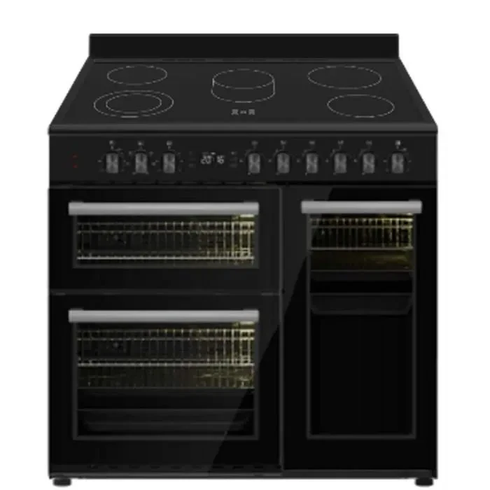 Cuisinière LA GERMANIA - sm909in - Induction - 5 zones - four électrique - multifonction - Noire