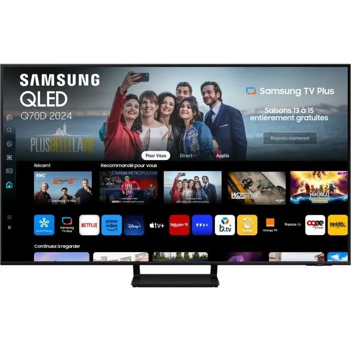 Samsung 55Q70D - TV QLED 55" (140 cm) - 4K UHD 3840x2160 - 120 Hz - HDR - Smart TV - Gaming HUB - 4xHDMI - WiFi